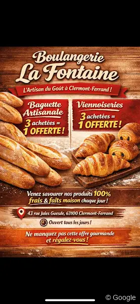 Photo de Boulangerie LA FONTAINE, boulangerie à Clermont-Ferrand
