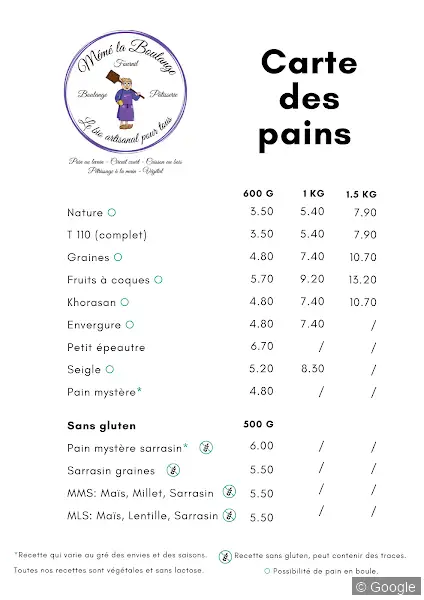 Photo 2 de Mémé la boulange, Tours, boulangerie à Tours