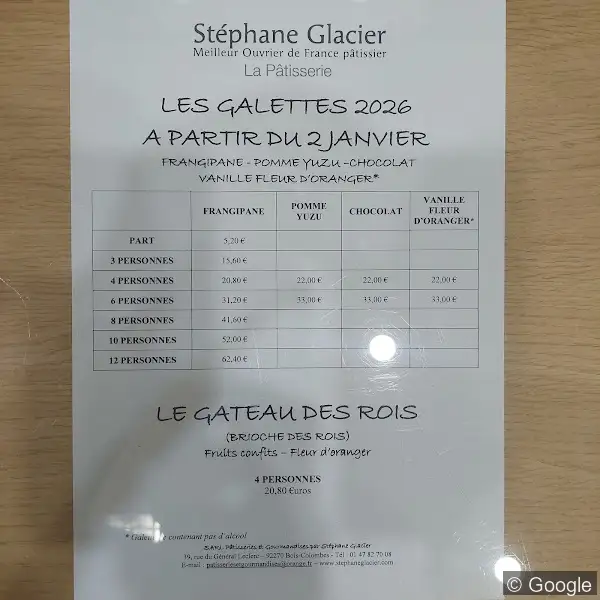 Photo 2 de Pâtisseries et gourmandises par Stéphane Glacier, boulangerie à Colombes