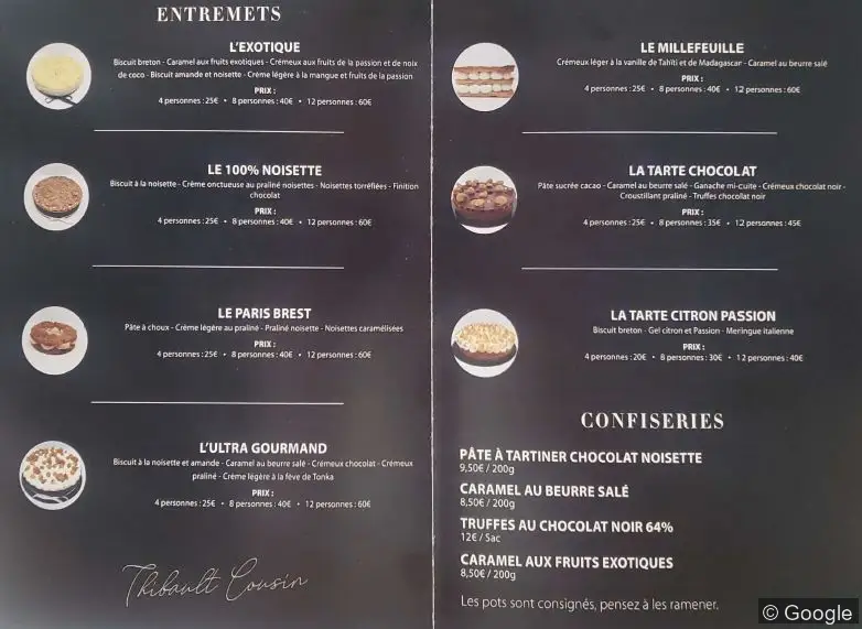 Photo 2 de Thibault Cousin Pâtisserie Fine, boulangerie à Dunkerque